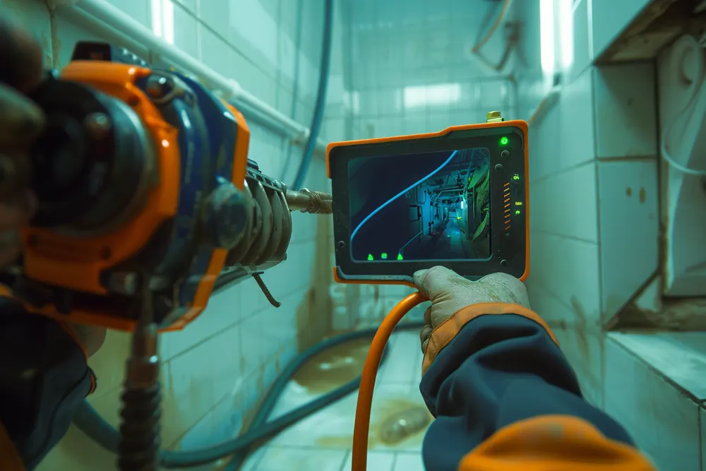 Inspection d'une canalisation par caméra endoscopique